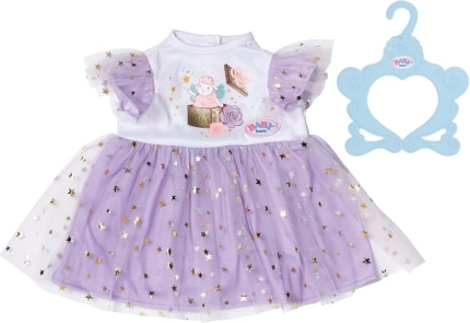 Baby Born liliowa sukienka z tutu dla lalek 43 cm