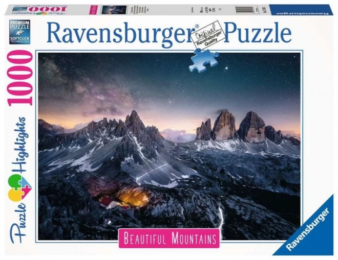 Puzzle Trzech Wież Dolomitów 1000 elementów Ravensburger