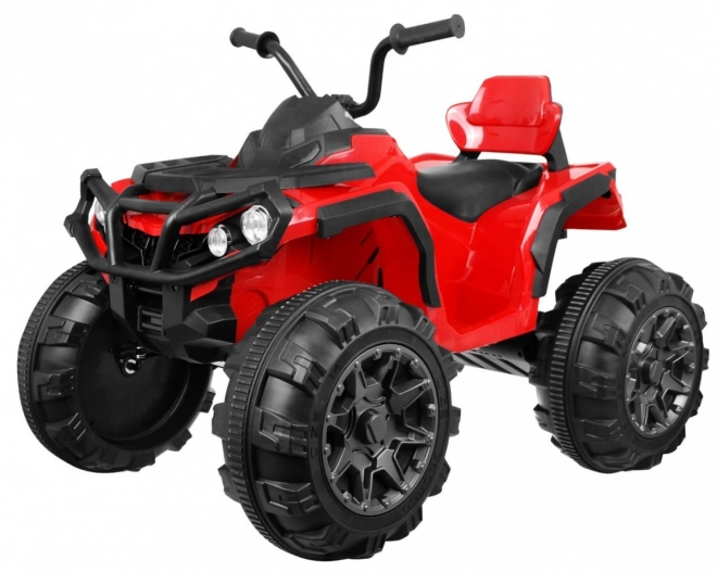 Czterokołowiec ATV 2,4GHz na baterie dla dzieci Czerwony + Zdalne sterowanie + Koła EVA + Radio MP3 + Powolny start