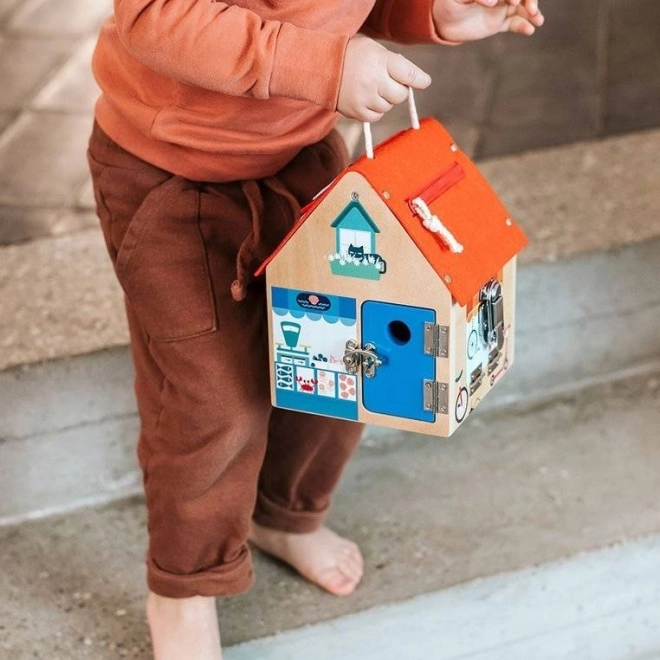 Lilliputiens  drewniany domek z zamkami