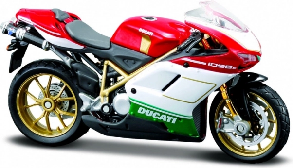 Model motocykla Ducati 1098S ze stojakiem 1/18