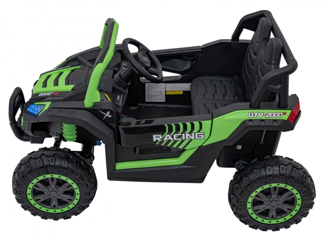 Dziecięce elektryczne auto Buggy UTV 2000M Racing Zielone