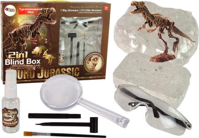Archeologiczny zestaw 2 w 1 – szkielet dinozaura Tyranozaura