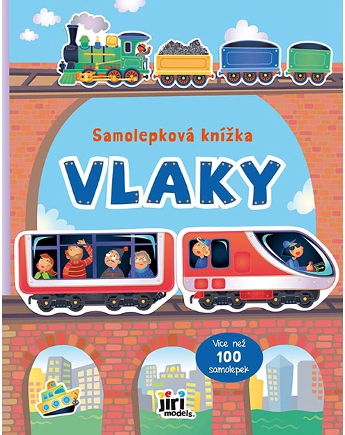 Książeczka z naklejkami Pociągi