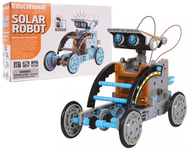 Klocki pojazdów solarnych 12w1 pomarańczowa – Niebieski