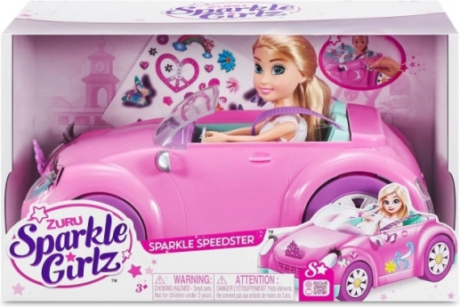 ZURU Sparkle Girlz różowy kabriolet z lalką 26,5 cm