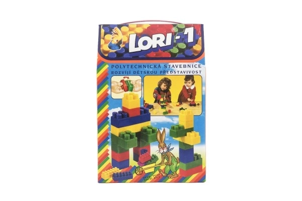 Klocki LORI 1 plastikowe 50 sztuk w pudełku 19x28x10 cm