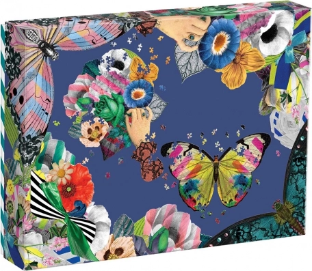 Puzzle o nieregularnych kształtach Christian Lacroix – Motyl i Bukiet w zestawie