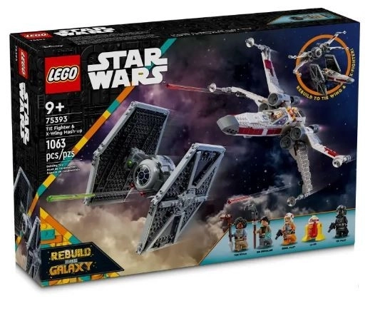 LEGO Star Wars 75393 Myśliwiec TIE i X-wing - zestaw kombinowany