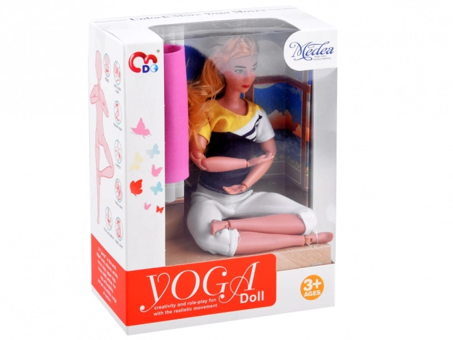 Lalka gimnastyczka ćwicząca jogę i fitness