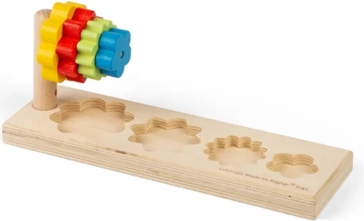 Drewniana układanka kwiaty BIGJIGS TOYS