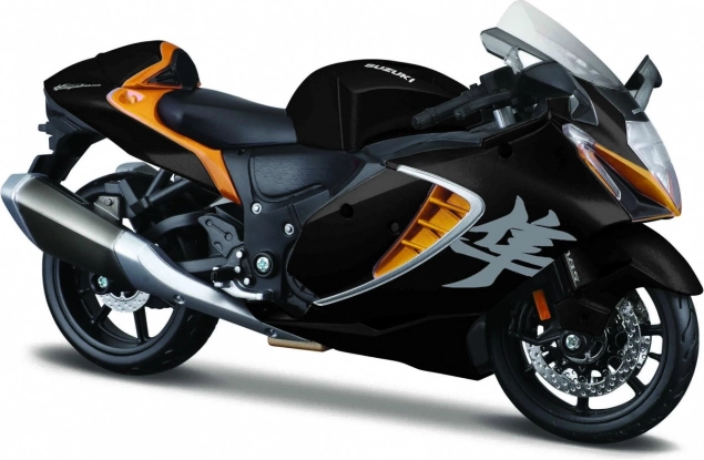 Model motocykla Suzuki Hayabusa 2022 z podstawką 1:12