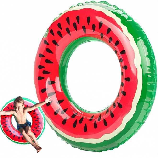Wielkie nadmuchiwane koło Arbuz 70 cm dla dzieci