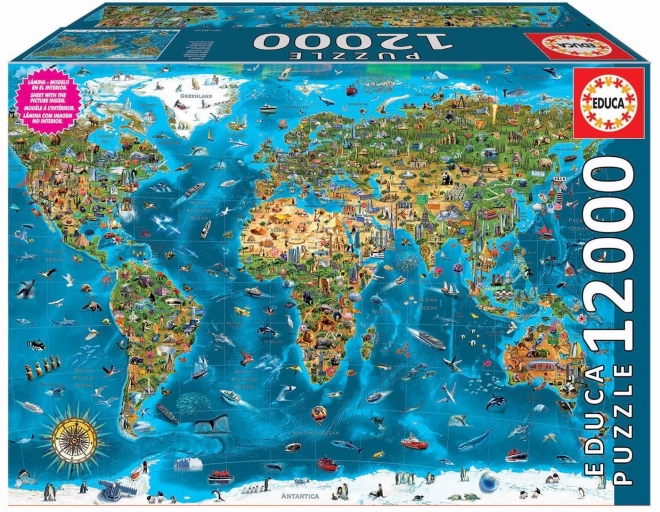 EDUCA Puzzle Cuda świata 12000 elementów