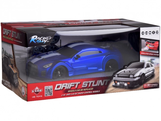 Wyścigowy samochód RC Drift z efektem dymu i oświetleniem LED