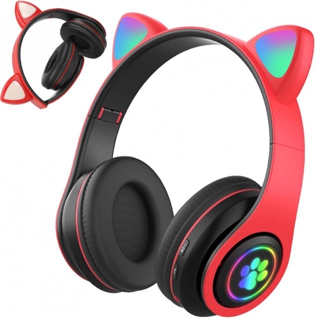 RGB LED kocie uszy dla zabawnego stylu
