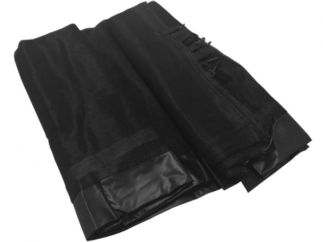 SkyRamiz Czarna siatka bezpieczeństwa do trampoliny ogrodowej 244 cm/8FT 6 tuneli słupkowych