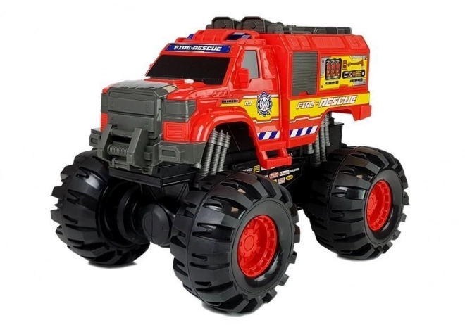 Monster Samochód Strażacki Auto Duże Koła 1:8 40 cm x 30 cm x 35 cm