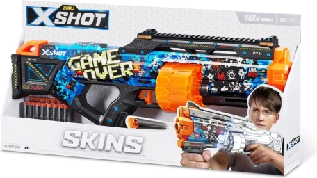 ZURU X-Shot Skins Last Stand – pistolet na piankowe naboje (16 strzałek)