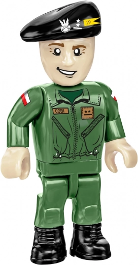 Dwie minifigurki i flagi