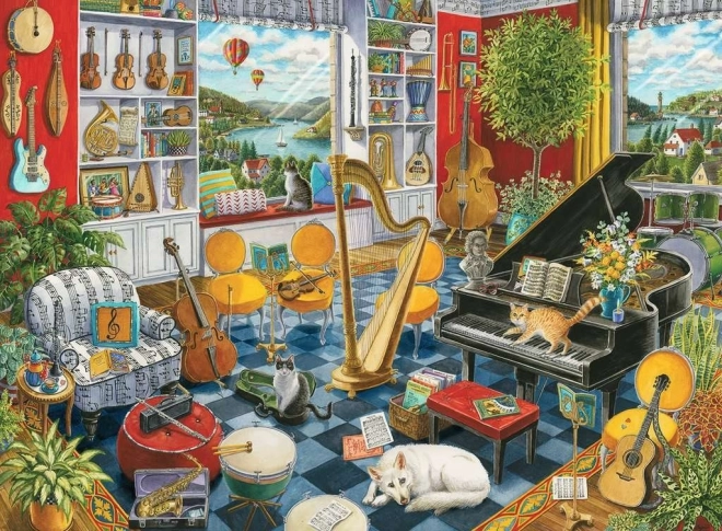 Ravensburger puzzle Muzyczny pokój 500 elementów