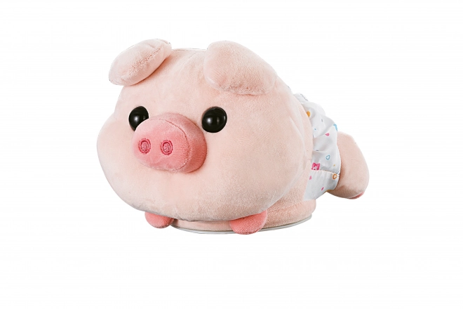 Świnka powtarzająca i jeżdżąca z efektami 20 cm