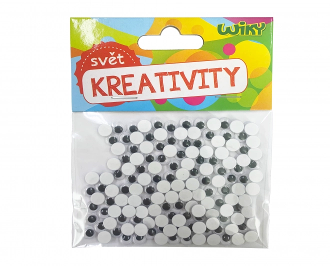 Małe ruchome oczy do dekoracji 7 mm