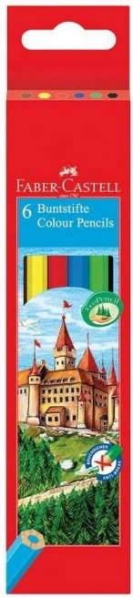 Kredki FABER-CASTELL, zestaw 6 kolorów