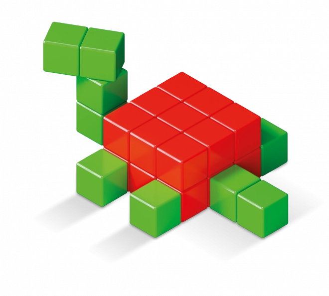 Magnetyczne klocki GEOMAG Magicube Green Line 64 klocków