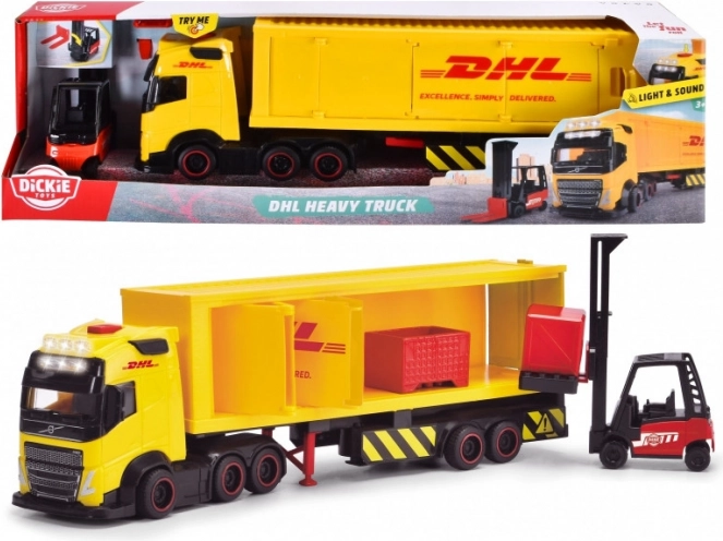 ciężarówka z naczepą DHL 35 cm od Dickie Toys