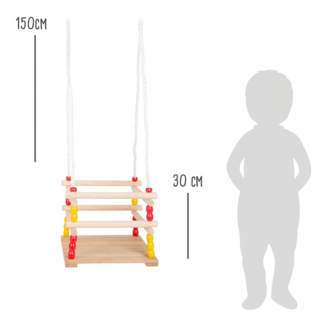 Small Foot Drewniana huśtawka dla mniejszych dzieci
