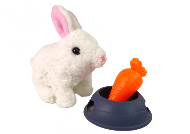 Interaktywny króliczek Bunny Rabbit White Carrot Bowl Mascot