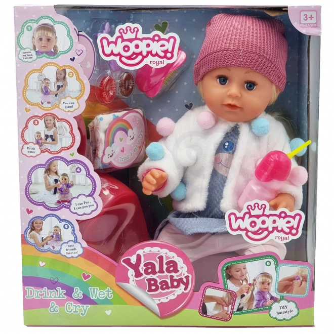Interaktywna lalka Zosia z czapką 43 cm z akcesoriami