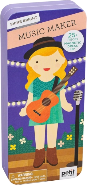 Magnetyczny zestaw przebierankowy Muzykantka PETIT COLLAGE