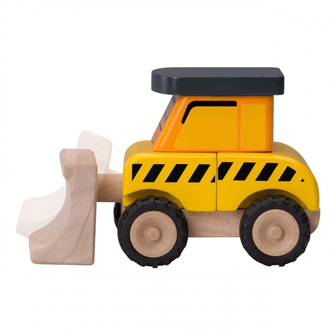Drewniany mini buldożer Wonderworld