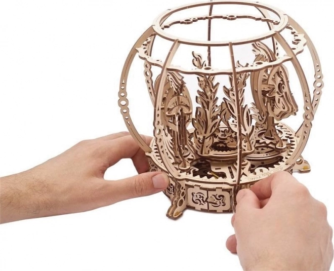 Ugears 3D drewniane mechaniczne puzzle Mechaniczne akwarium