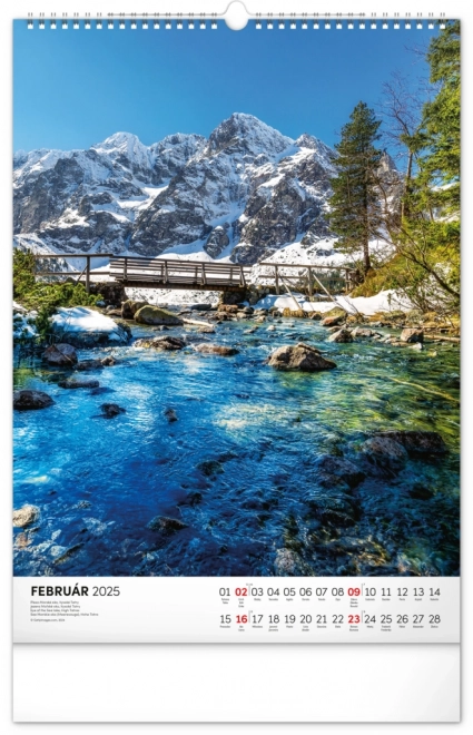 NOTIQUE Kalendarz ścienny Tatry 2025, 33 x 46 cm