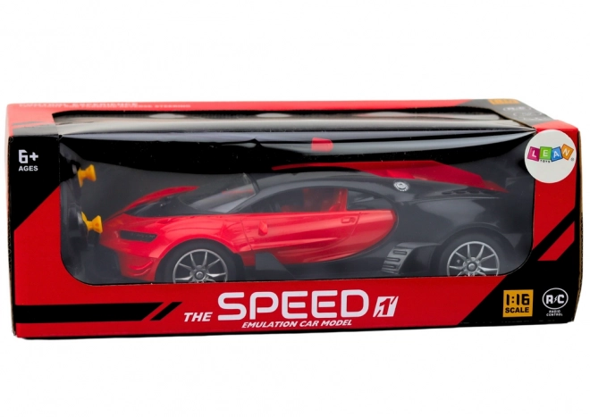 Zdalnie sterowany samochód sportowy czerwony 1:16 RC auto