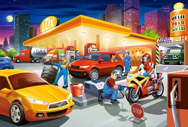 Puzzle 40 maxi Stacja Paliw