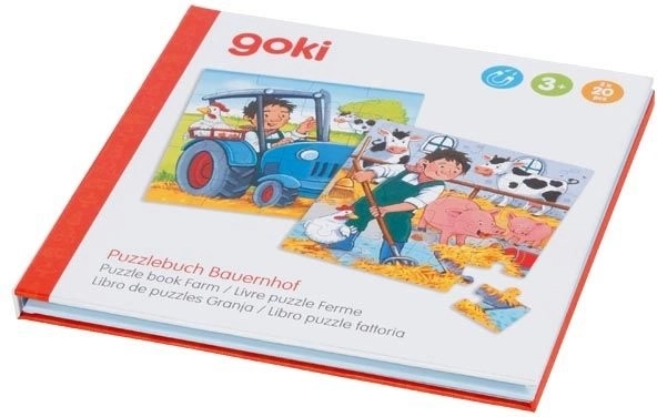 Magnetyczna książka z puzzlami Gospodarstwo
