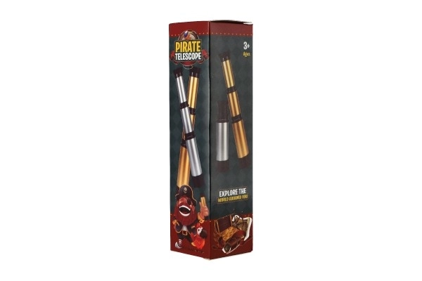 Piracka luneta plastikowa 19cm 2 kolory w pudełku 5x19x5cm 8 sztuk w opakowaniu