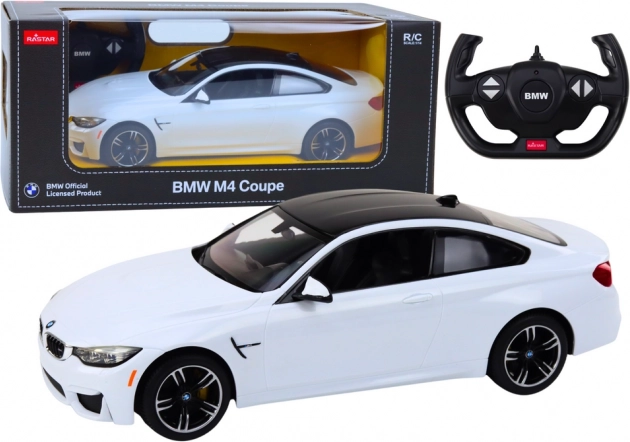 Wyścigowy samochód zdalnie sterowany BMW M4 Coupe 1:14 biały