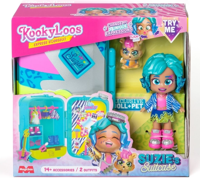 Lalka KookyLoos Suzie Q w kufrze