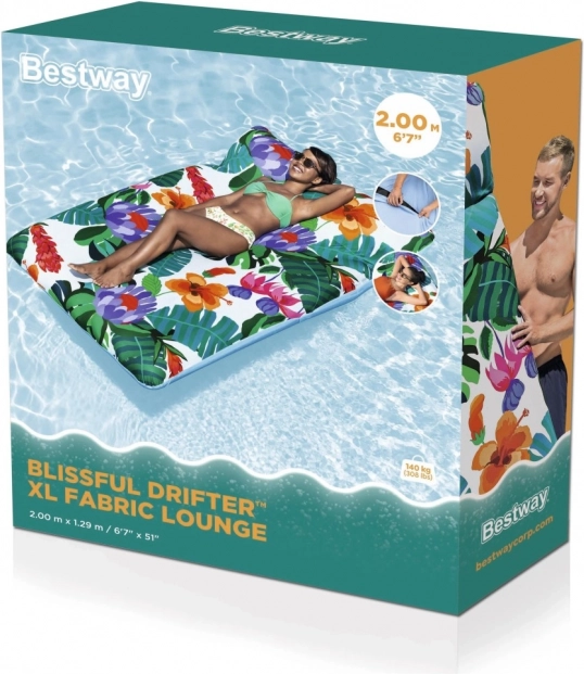 dmuchane leżak z zdejmowanym, pralnym pokrowcem 200 × 123 cm Bestway