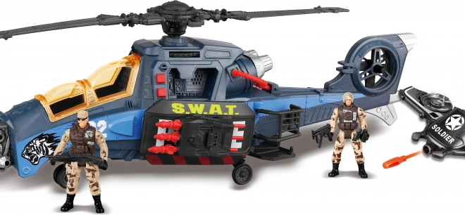 Dziecięcy helikopter z figurkami i efektami