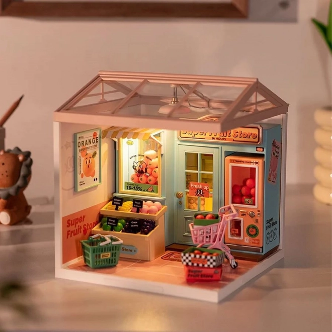 Rolife DIY Domek: Sklep Owocowy z Obwietleniem LED