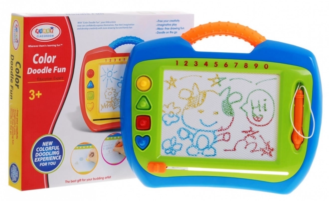 Puzzle Dla Wesołych Dzieci 3+ Kreatywna zabawka + stylus + 4 pieczątki + rysunki w 4 kolorach