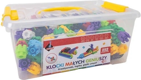 Mali geniusze wkręcają klocki 252 sztuki