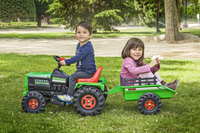 Dziecięcy elektryczny traktor z przyczepą 6V
