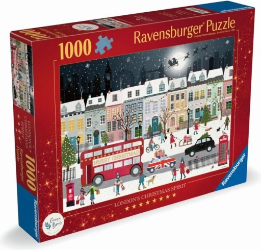 Świąteczny duch Londynu puzzle 1000 elementów RAVENSBURGER
